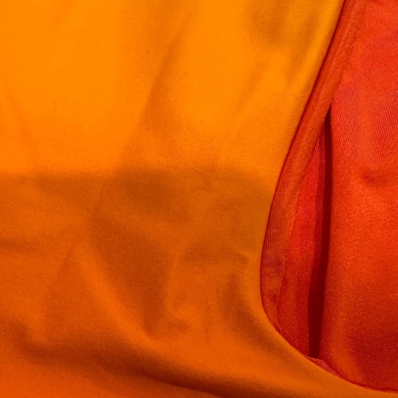 NEW WeWoreWhat Pink Orange Ombre High Cut One Piece Bathing Suit Large - Picture 5 of 5